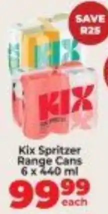 Diamond Discount Liquor Kix Spritzer Range Cans offer