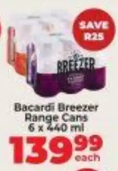 Diamond Discount Liquor Bacardi Breezer Range Cans offer