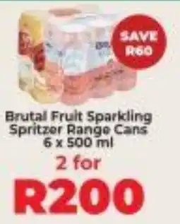 Diamond Discount Liquor Brutal Fruit Sparkling Spritzer Range Cans offer