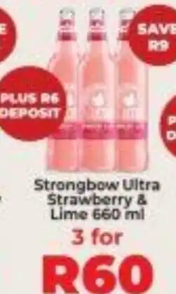 Diamond Discount Liquor Strongbow Ultra Strawberry & Lime offer