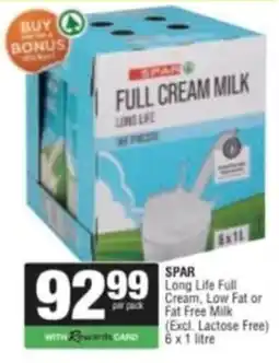 Spar Savemor SPAR Full Cream Milk offer
