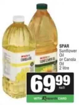 Spar Savemor SPAR Sunflower Oil or Canola Oil offer