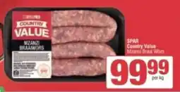 Spar Savemor Country Value Mzansi Braaiwors offer