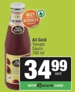 Spar Savemor All Gold Tomato Sauce offer