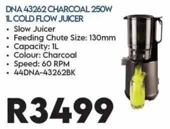 Sounds Great DNA 43262 CHARCOAL 250W 1L COLD FLOW JUICER offer