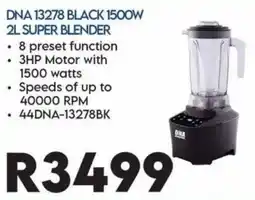 Sounds Great DNA 13278 BLACK 1500W 2L SUPER BLENDER offer