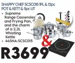 Sounds Great SNAPPY CHEF SCSC015 1PL & 12pc POT & KETT & 5pc UT offer