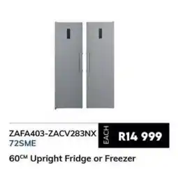 Sounds Great 60CM Upright Fridge or Freezer offer