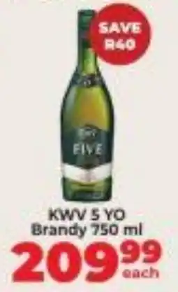 Diamond Discount Liquor KWV 5 YO Brandy offer