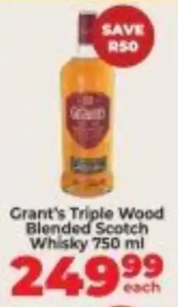 Diamond Discount Liquor Grant's Triple Wood Blended Scotch Whisky offer