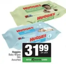 Spar Savemor Huggies Baby Wipes Assorted offer