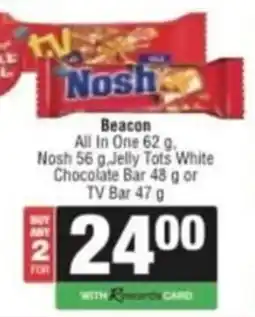 Spar Savemor Beacon All In One Nosh TV Bar offer