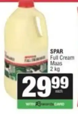 Spar Savemor SPAR Full Cream Maas offer