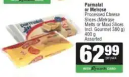 Spar Savemor Parmalat or Melrose Processed Cheese Slices Assorted offer