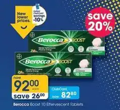 Clicks Berocca - berocca boost 10 effervescent tablets offer