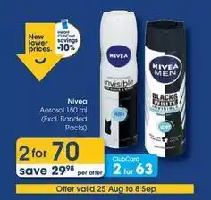 Clicks Nivea - aerosol offer