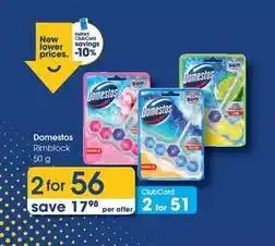 Clicks Domestos - rimblock offer