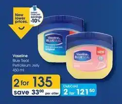 Clicks Vaseline - petroleum jelly offer