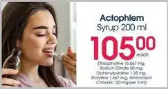 Clicks Actophlem syrup offer