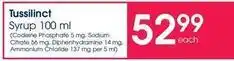Clicks Tussilinct syrup offer