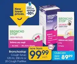 Clicks Cough syrup and cough pastilles offer