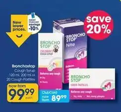 Clicks Cough syrup and cough pastilles offer