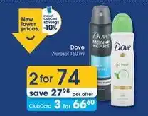 Clicks Dove - aerosol offer