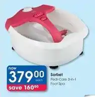 Clicks Pedi-care 3-in-1 foot spa offer
