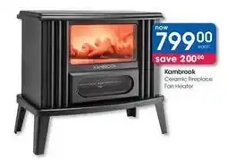 Clicks Kambrook - ceramic fireplace fan heater offer