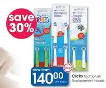 Clicks Clicks - clicks toothbrush replacement heads offer
