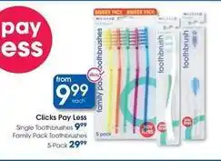 Clicks Clicks - single toothbrushes offer