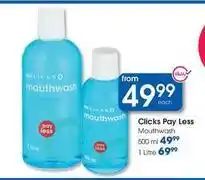 Clicks Clicks - mouthwash offer