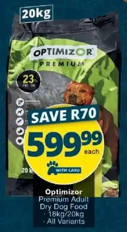 Checkers Optimizor Premium Adult Dry Dog Food offer