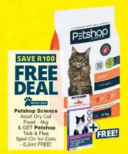 Checkers Petshop Science Adult Dry Cat Food offer