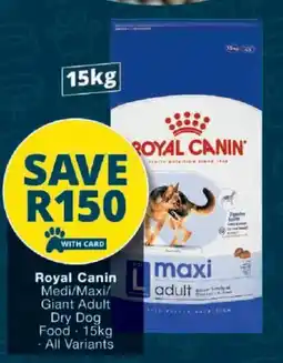 Checkers Royal Canin Medi/Maxi/Giant Adult Dry Dog Food offer