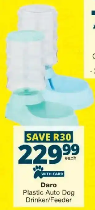 Checkers Daro Plastic Auto Dog Drinker/Feeder offer