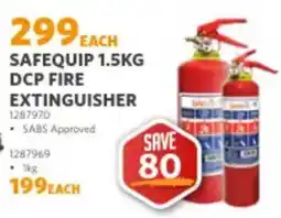 BUCO SAFEQUIP 1.5KG DCP FIRE EXTINGUISHER offer