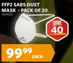 BUCO FFP2 SABS DUST MASK offer