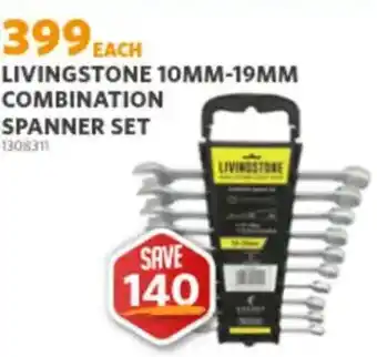 Livingstone 10mm-19mm Combination Spanner Set
