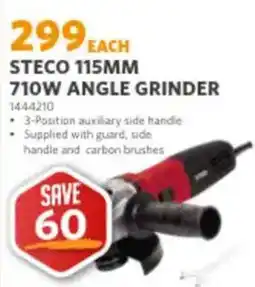 BUCO STECO 115MM 710W ANGLE GRINDER offer