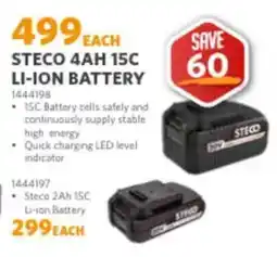 BUCO STECO 4AH 15C LI-ION BATTERY offer