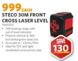 BUCO STECO 30M FRONT CROSS LASER LEVEL offer