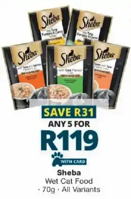 Checkers Sheba Wet Cat Food offer
