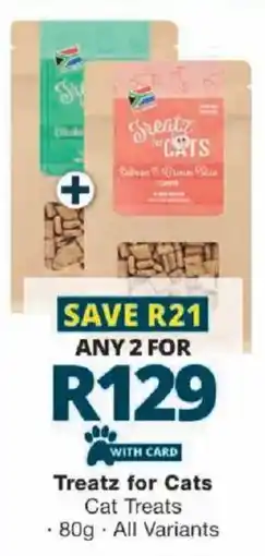 Checkers Treatz for Cats Cat Treats offer