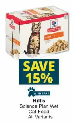 Checkers Hill's Science Plan Wet Cat Food offer