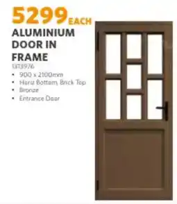 BUCO ALUMINIUM DOOR IN FRAME offer