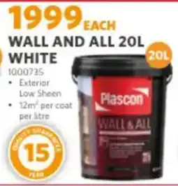 BUCO Plascon Wall & All White offer
