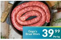Super Save Gogo's Braai Wors offer