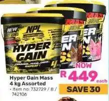 Game Hyper Gain Mass 4 kg Assorted offer