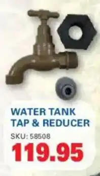 Cashbuild Water tank tap & reducer offer